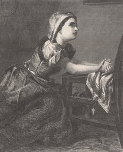 La Preghiera, da Illustrated London News, 2 marzo 1867 da William Luson Thomas
