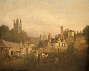 Gloucester da nord-ovest, c.1820 da William Marlow