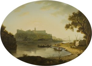 Veduta di Villeneuve-les-Avignon, c.1770 da William Marlow