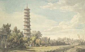 Vista del deserto a Kew da William Marlow