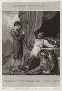 Alfred che gioca davanti al capo danese