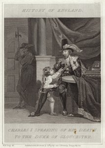 Carlo I parla della sua morte al Duca di Gloucester da William Marshall Craig