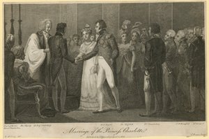 Il matrimonio della principessa Charlotte da William Marshall Craig