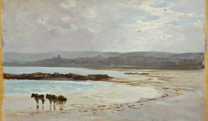 Spiaggia a bassa marea: sera da William Matthew Hale