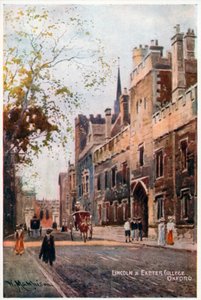 Lincoln e Exeter College da William Matthison
