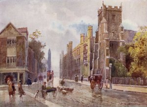 Chiesa di San Botolph e Corpus College dai Gradini del Pitt Press, Trumpington Street da William Matthison