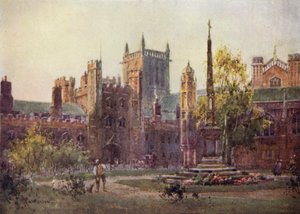 Il cancello e la torre del St Johns College da William Matthison