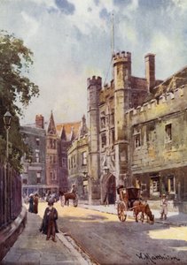 Il cancello del Christs College da St Andrews Street da William Matthison