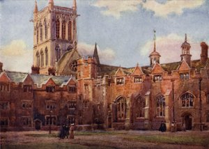 Il secondo cortile del St Johns College da William Matthison