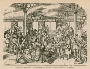 Treno Parlamentare: Piattaforma della London and North-Western Railway, Londra da William McConnell
