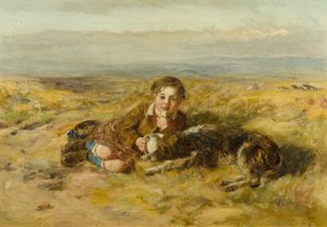 Il piccolo pastore [precedentemente catalogato come Ragazzo e cane] da William McTaggart