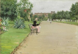 Un parco cittadino, c.1887 da William Merritt Chase