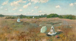 La raccolta dei fiori autunnali da William Merritt Chase