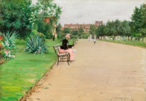 Un parco cittadino da William Merritt Chase