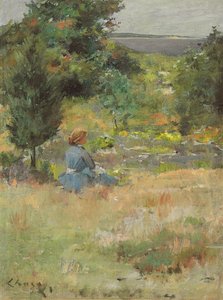 Ragazza a Shinnecock Hills, c.1897 da William Merritt Chase