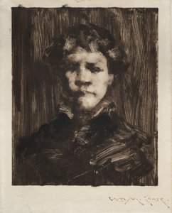 Testa di un ragazzo da William Merritt Chase