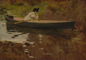 Mrs. Chase a Prospect Park, 1886
