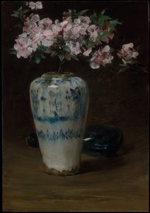 Azalea rosa—Vaso cinese da William Merritt Chase