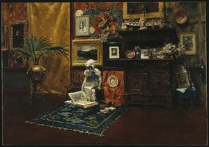 Interno dello studio, c.1882 da William Merritt Chase