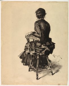 Donna seduta da William Merritt Chase