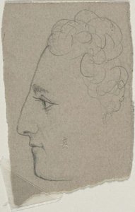Schizzo del profilo da William Michael Harnett