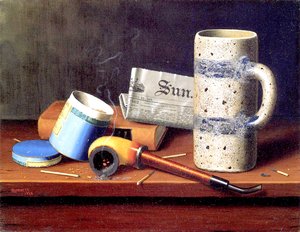 La scatola di tabacco blu da William Michael Harnett