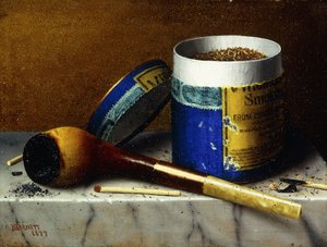 Tabacco e Pipa, 1877 da William Michael Harnett