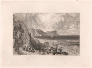Baia di Clovelly e isola di Lundy da William Miller