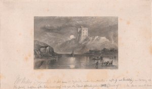 Castello di Norham - Sorgere della luna da William Miller