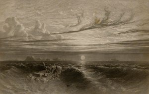 Tramonto in mare dopo una tempesta da William Miller