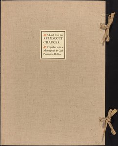 Una pagina dal Chaucer di Kelmscott da William Morris