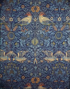 Uccelli. Tessuto decorativo
