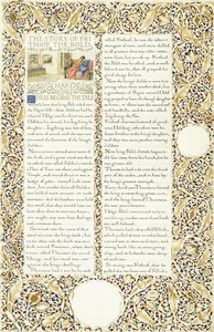 Manoscritto calligrafico e illuminato, c.1871-1873 da William Morris