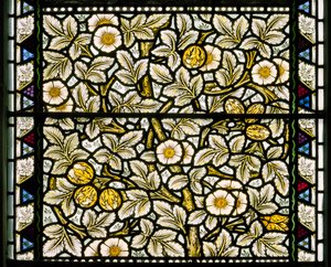 Kirkcaldy Old Kirk, Rose Selvatiche e Nocciole, 1886 da William Morris