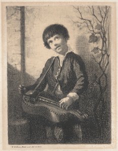 Il ragazzo con la ghironda da William Morris Hunt