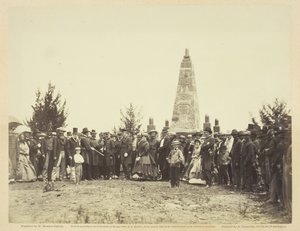 Dedicazione del monumento sul campo di battaglia di Bull Run, giugno 1865 da William Morris Smith