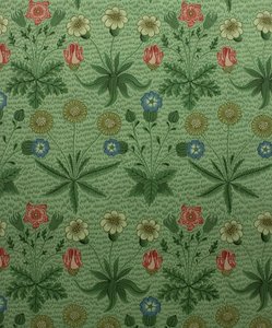 Daisy Marguerite, carta da parati stampata a blocchi, 1862 da William Morris Tapestry Works