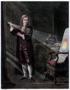 Newton che indaga sulla luce, 1870 da William Mouat Loudan