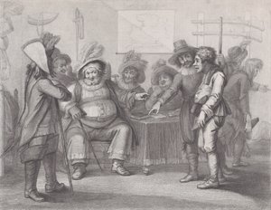 Falstaff alla chiamata alle armi di Justice Shallow, Shakespeare, Enrico IV, Parte..., 1 giugno 1792 da William Nelson Gardiner