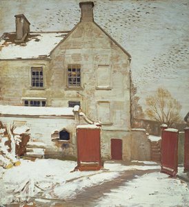 Cortile nella neve, Sutton Veny da William Nicholson