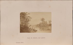 Lago Saint Charles, vicino a Quebec da William Notman