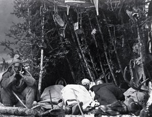 Vita del trapper in Canada, foto di Nottman, circa 1890