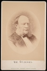 Ritratto di Carl Wilhelm Siemens, prima del 1876 da William Notman