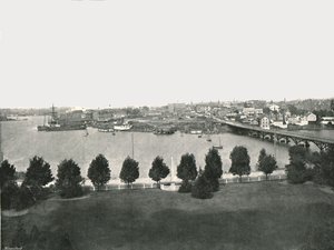 Veduta dagli Edifici Governativi, Victoria, Canada, 1895 da William Notman and Son