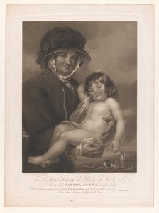 Martha Gunn porta un bambino nudo