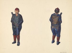 Salvadanaio del giocatore di baseball, c. 1938