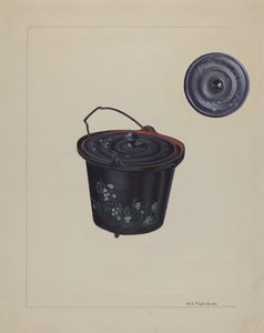Bollitore di ferro giocattolo per bambini, c. 1937 da William O. Fletcher