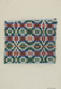 Coperta tessuta a mano, c. 1937 da William O. Fletcher