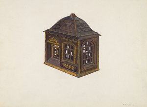 Banca di risparmio domestica, c. 1940 da William O. Fletcher