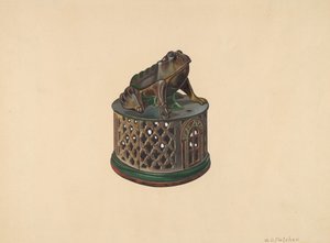 Banca giocattolo: Rana, c. 1938